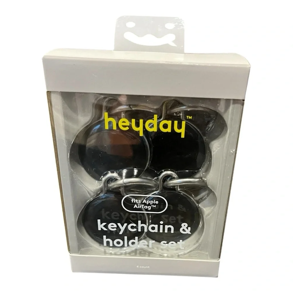 Apple AirTag‎ 4pk Silicone Keychain - heyday Black